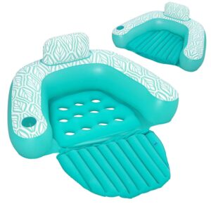 Napihljiv stol Comfort Plush Pro, turkizna | Bestway