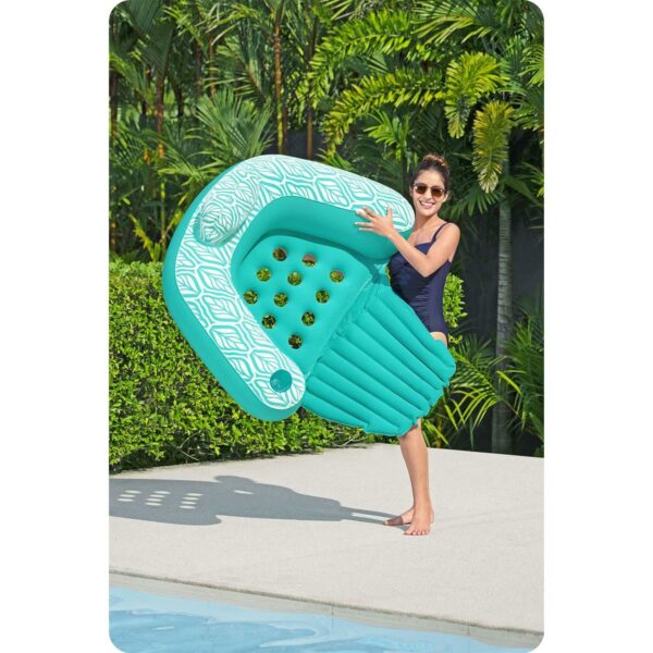Napihljiv stol Comfort Plush Pro, turkizna | Bestway