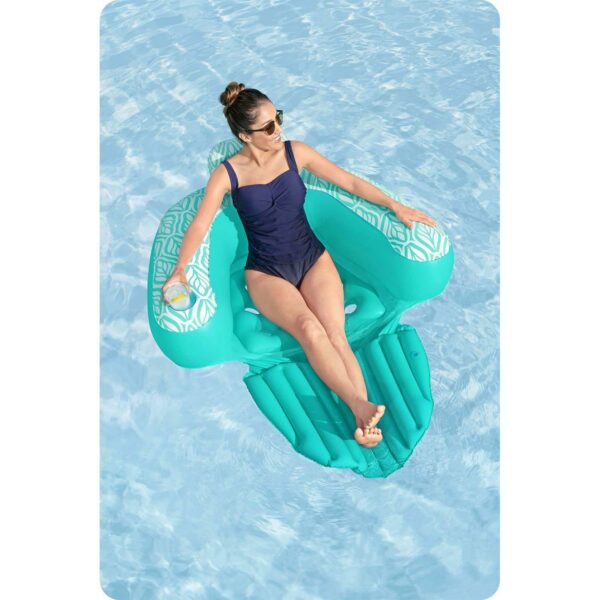 Napihljiv stol Comfort Plush Pro, turkizna | Bestway