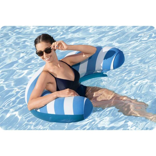 Napihljiv stol Comfort Plush, belo-moder | Bestway