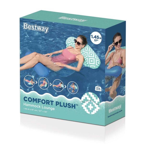 Napihljiva vzmetnica Comfort Plush, modra | Bestway