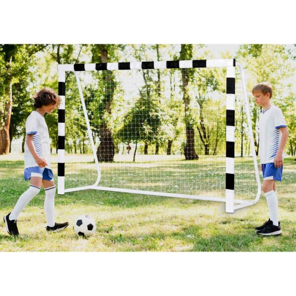 Nogometni gol NS-465, 300x200x90cm, črno-bel | Neo-Sport