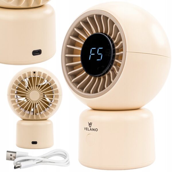Namizni ventilator, bež | Velano