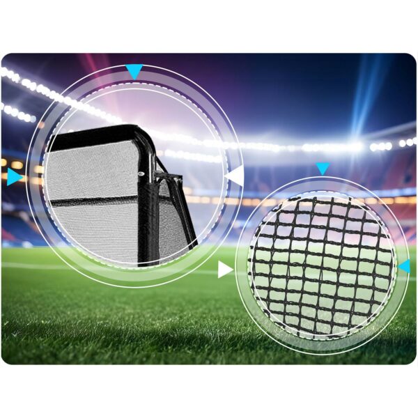 Nogometni gol NS-497, 300x200x90cm, črn | Neo-Sport