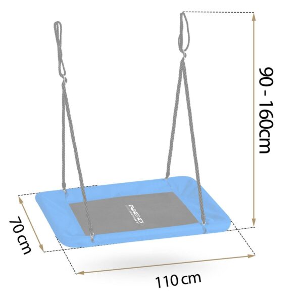 Pravokotna gugalnica, 110x70cm, modra | Neo-Sport