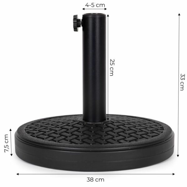 Stojalo za senčnik, 12 kg, črno | MultiGarden