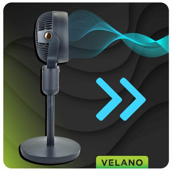 Talni ventilator, 50 W, črn | Velano