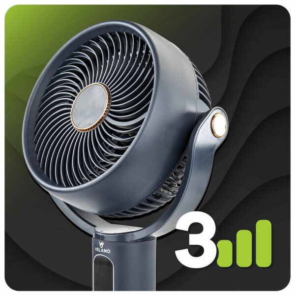 Talni ventilator, 50 W, črn | Velano