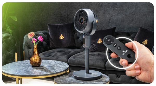 Talni ventilator, 50 W, črn | Velano