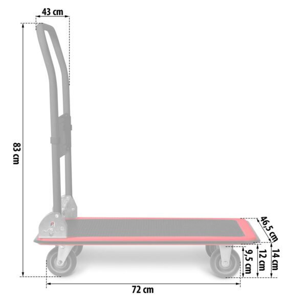 Transportni voziček s ploščadjo HM-505, 150 kg | Humberg