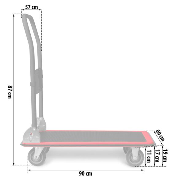 Transportni voziček s ploščadjo HM-506, 300 kg | Humberg