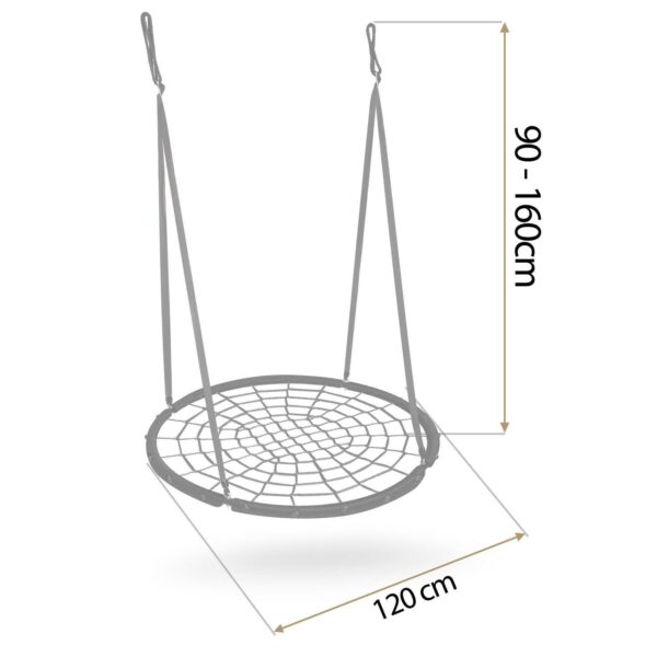 Vrtna gugalnica NS-104, 120 cm, črna | Neo-Sport