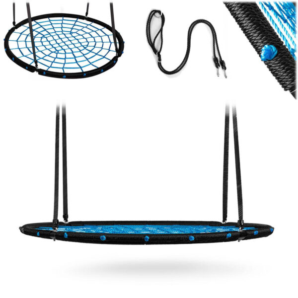 Vrtna gugalnica NS-104, 120 cm, črno-modra | Neo-Sport