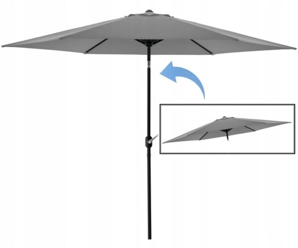 Vrtni senčnik, 3m, siv | Garden Line