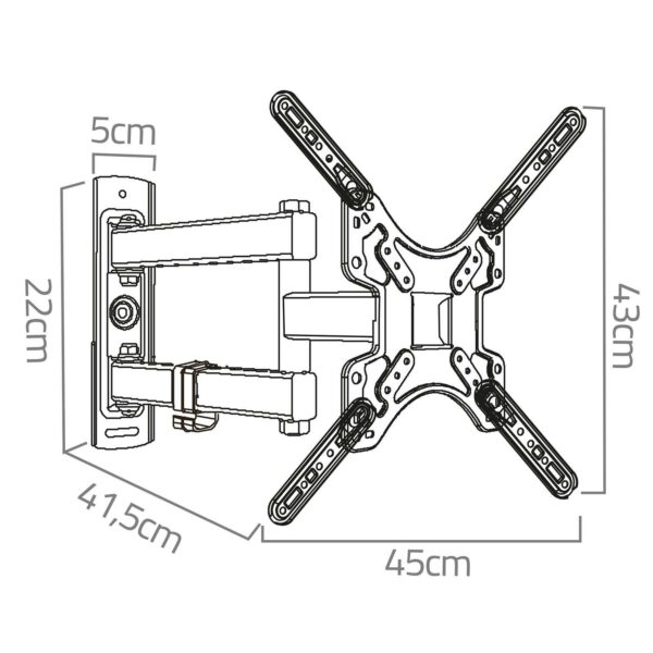 Nosilec za TV 17–56″, 30 kg | Humberg