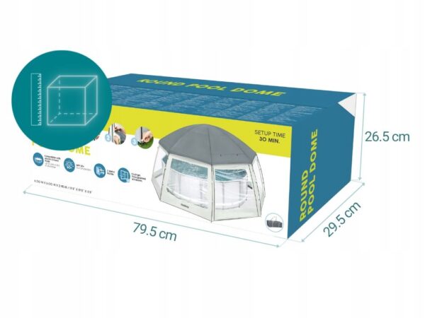 Bazenski paviljon, 6x6x2,95 m | Bestway