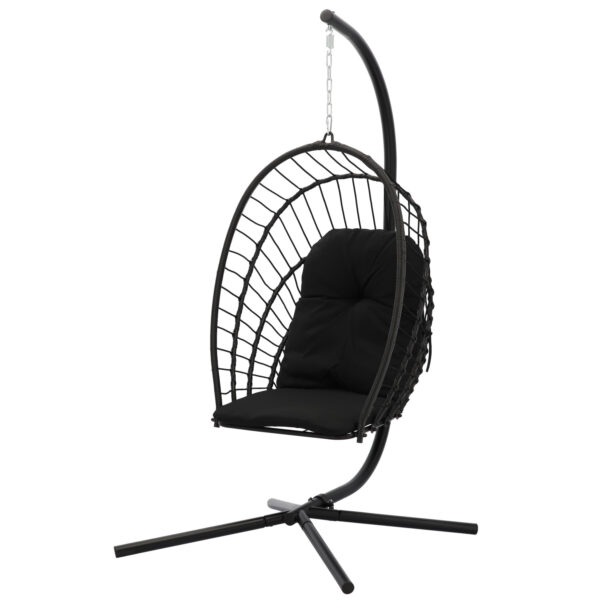 Viseći vrtni stol Eris, črn + blazina | Garden Line