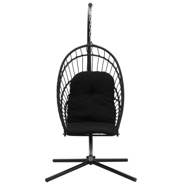 Viseći vrtni stol Eris, črn + blazina | Garden Line