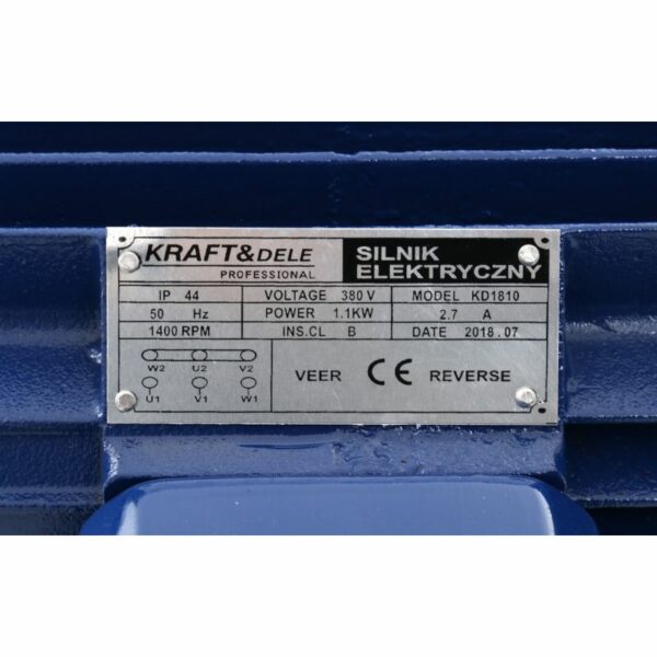 Enofazni elektromotor, 1,1 kW, 380 V | KD1810