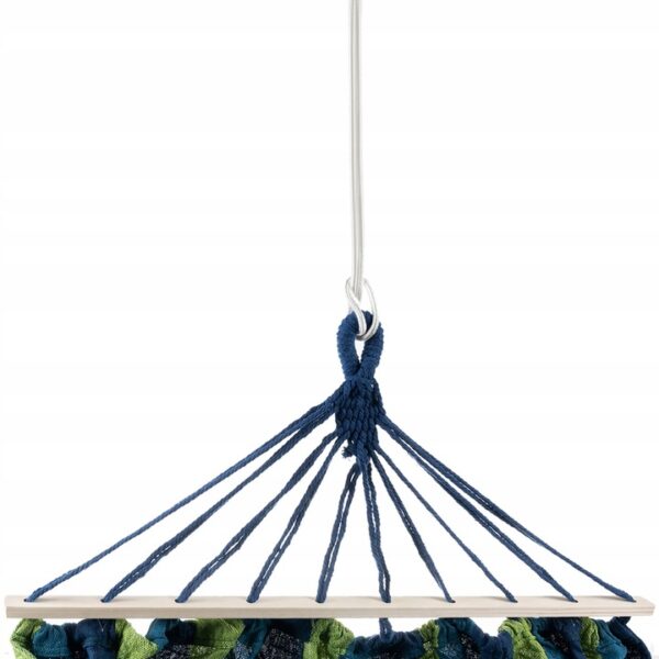 Dvojna viseča mreža, 260x160cm, modro-zelena | Gardlov