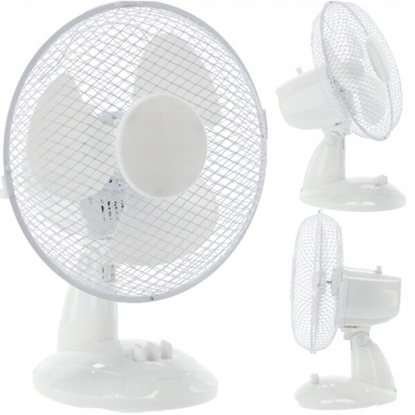 Namizni ventilator, 25 W, bel | FAN9066