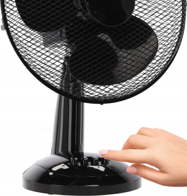 Namizni ventilator, 40 W, črn | FAN9042