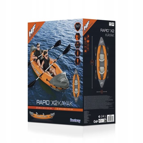 Napihljiv kajak - ponton, oranžen | Bestway
