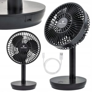 Namizni ventilator VELWEBS0009, črn | Velano