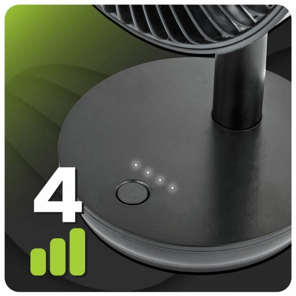 Namizni ventilator VELWEBS0009, črn | Velano