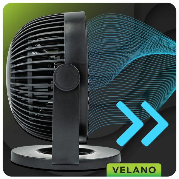 Namizni ventilator VELWEBS0011, črn | Velano