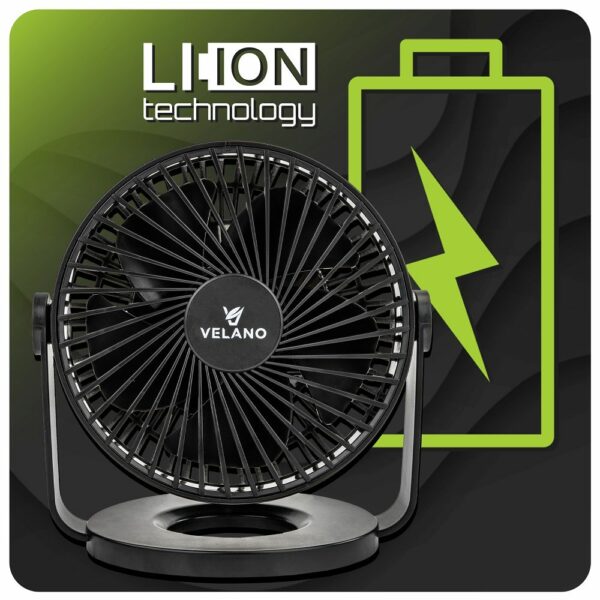 Namizni ventilator VELWEBS0011, črn | Velano