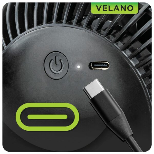 Namizni ventilator VELWEBS0011, črn | Velano