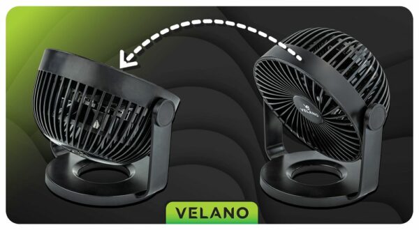 Namizni ventilator VELWEBS0011, črn | Velano