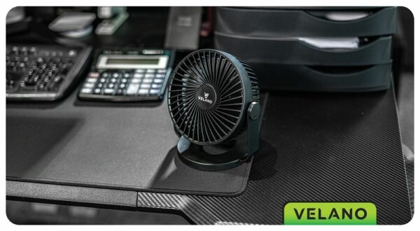 Namizni ventilator VELWEBS0011, črn | Velano