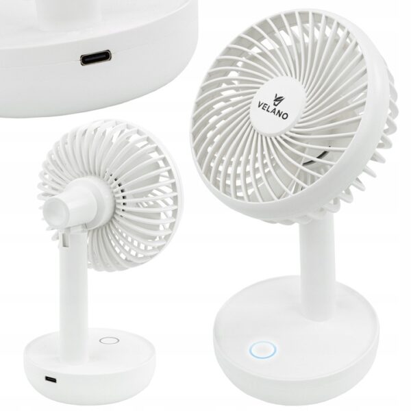 Namizni ventilator VELWEBS0012, bel | Velano