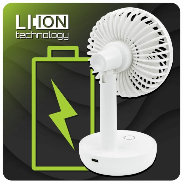 Namizni ventilator VELWEBS0012, bel | Velano