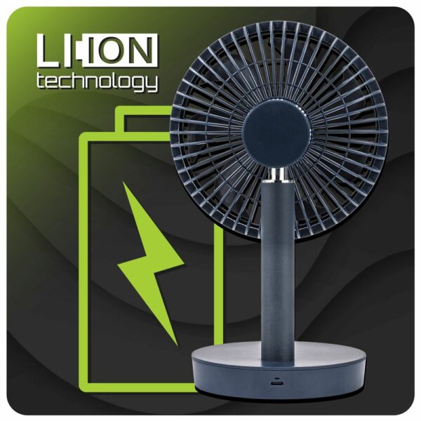 Namizni ventilator VELWEBS0018, črn | Velano