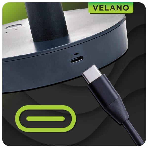 Namizni ventilator VELWEBS0018, črn | Velano