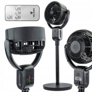 Talni ventilator VELWEP0014, 50W, črn | Velano