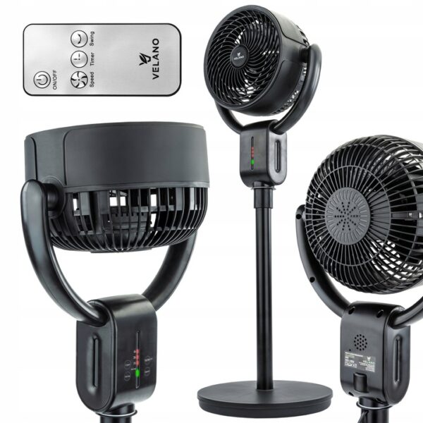 Talni ventilator VELWEP0014, 50W, črn | Velano