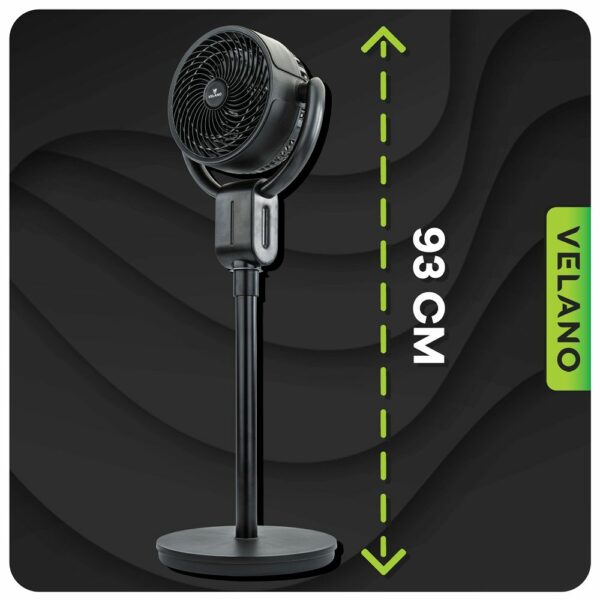 Talni ventilator VELWEP0014, 50W, črn | Velano