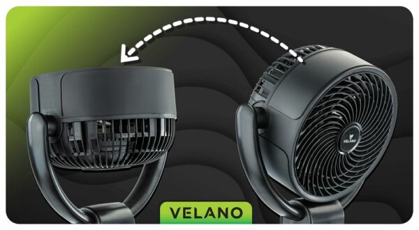 Talni ventilator VELWEP0014, 50W, črn | Velano