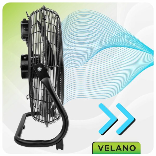 Talni ventilator VELWEP0015, 125 W, črn | Velano