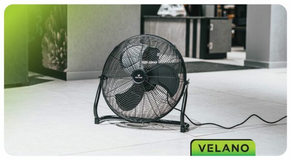 Talni ventilator VELWEP0015, 125 W, črn | Velano