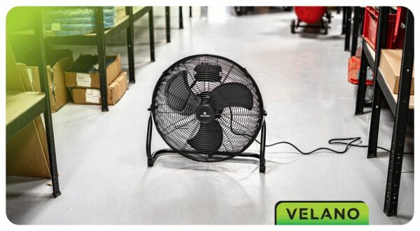 Talni ventilator VELWEP0016, 100 W, črn | Velano