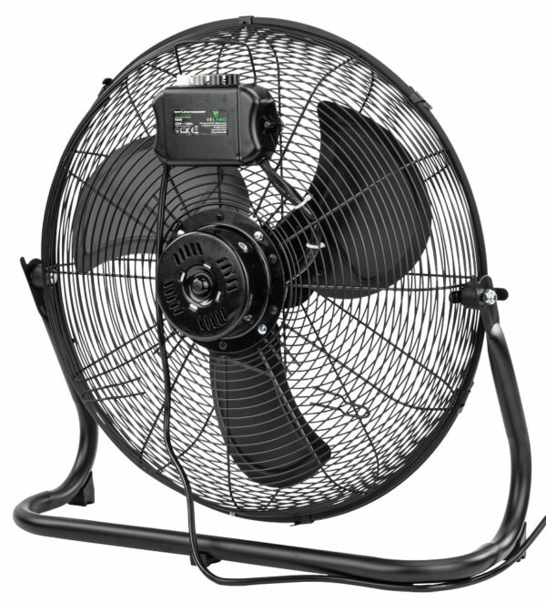 Talni ventilator VELWEP0016, 100 W, črn | Velano