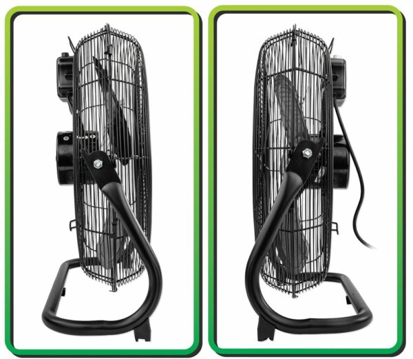 Talni ventilator VELWEP0016, 100 W, črn | Velano