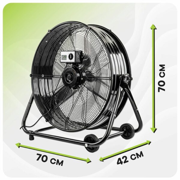 Talni ventilator VELWEPR0007, 300 W, črn | Velano
