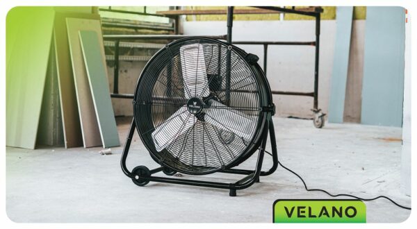 Talni ventilator VELWEPR0007, 300 W, črn | Velano