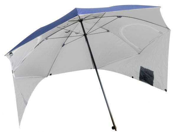 Senčnik za na plažo 2 v 1, 208 cm | Modra